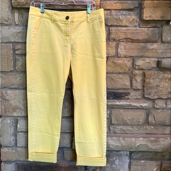 CAbi Coastal Crop size 6 yellow pants - Picture 1 of 10